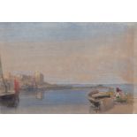 William Leighton Leitch (British 1804-1883)/Coastal Scene With A Fisherman - A Sketch/signed with