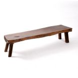 An elm pig bench, 168cm wide CONDITION REPORT: 36.