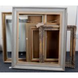 A collection of gilt and other frames