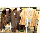 Two ladies fur coats,