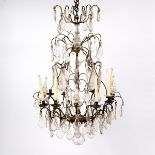 A twelve-branch eight-light chandelier,