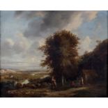 Philbert Dore/Landscape with Distant River/oil on canvas,