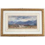 Maria Gastineau (British 1827-1890)/Figures in a Mountain Valley/signed and dated 1888/watercolour,