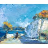 Christophe Charpides (French 1909-1992)/Landscape/oil on canvas,