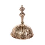 An early Victorian silver table bell, Robert Garrard, London 1838,