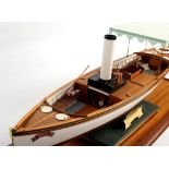 A model steam launch by Keith Townsend of Annan Fife, The Steam Launch Boat, Windermere,