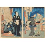 After Kitagawa Utamaro/Actors/a pair of woodcuts,