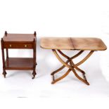A 19th Century mahogany campaign/coaching table,