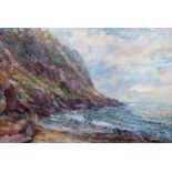 G L Anderson/Polperro/Cornish Seascape/a pair/watercolour,