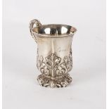 A Victorian silver christening mug,