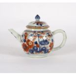 A Chinese Imari bullet-shaped teapot, Kangxi, the cover with pointed finial, 13.
