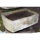 A D-end stone trough,