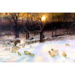 Audrey Foskett, after Joseph Farquharson/Morning Awakening/signed/oil on canvas,