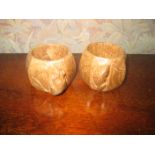 Two small Mouseman napkin rings