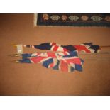 Vintage Union Jack flags