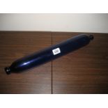 A 19th century blue glass rolling pin