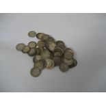 A qty of pre 1947 silver coins, 3.7oz.