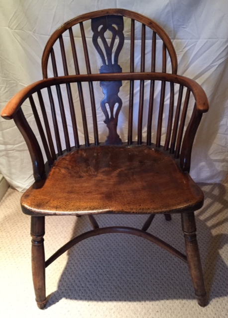 A 19th windsor armchair.