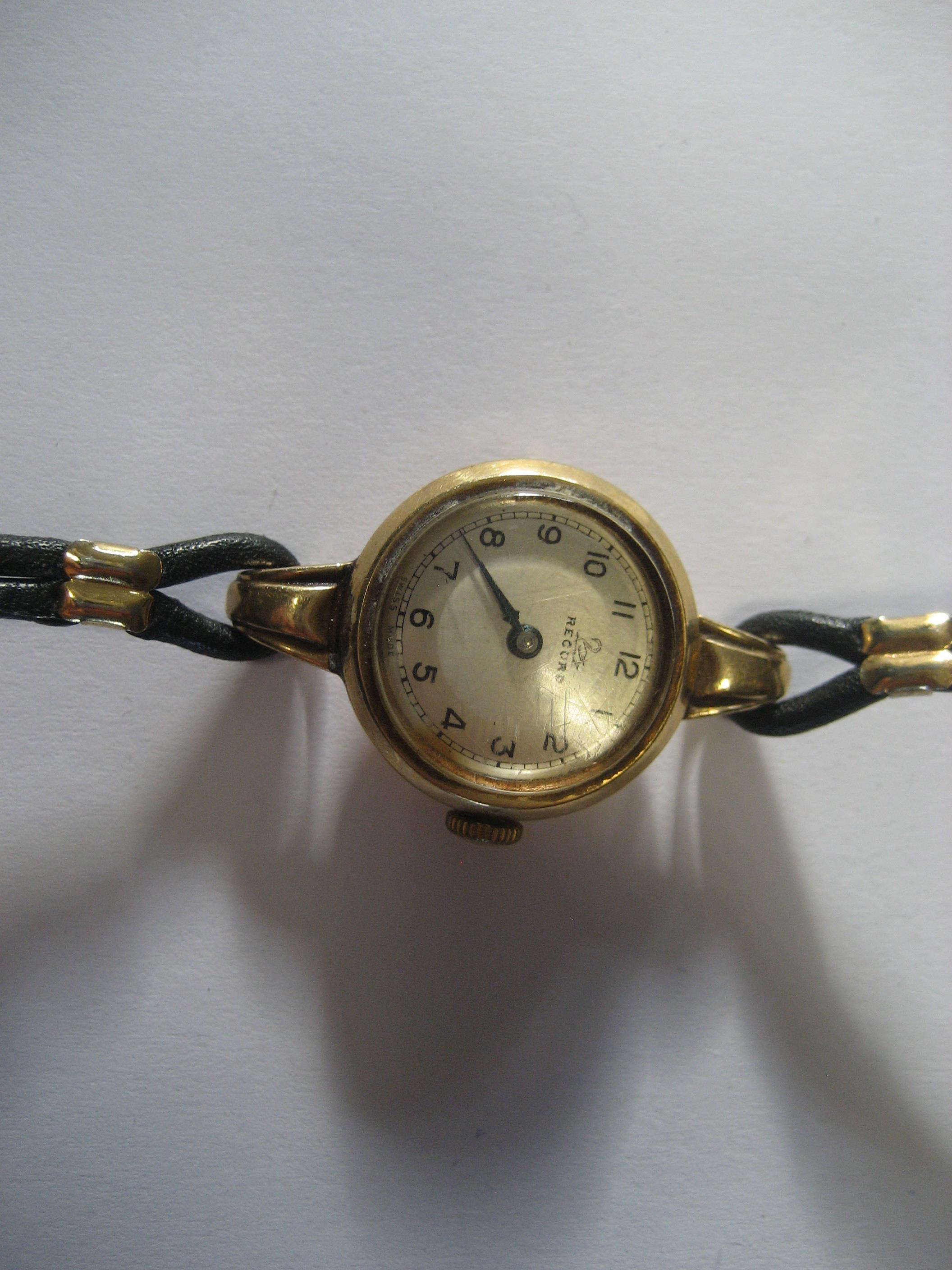 A ladies 9ct gold Record watch. - Image 2 of 2
