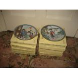 A collection of Imperial Jingdezhen collectors plates, some with boxes.