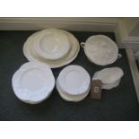 A 20th century white part dinner service (qty).