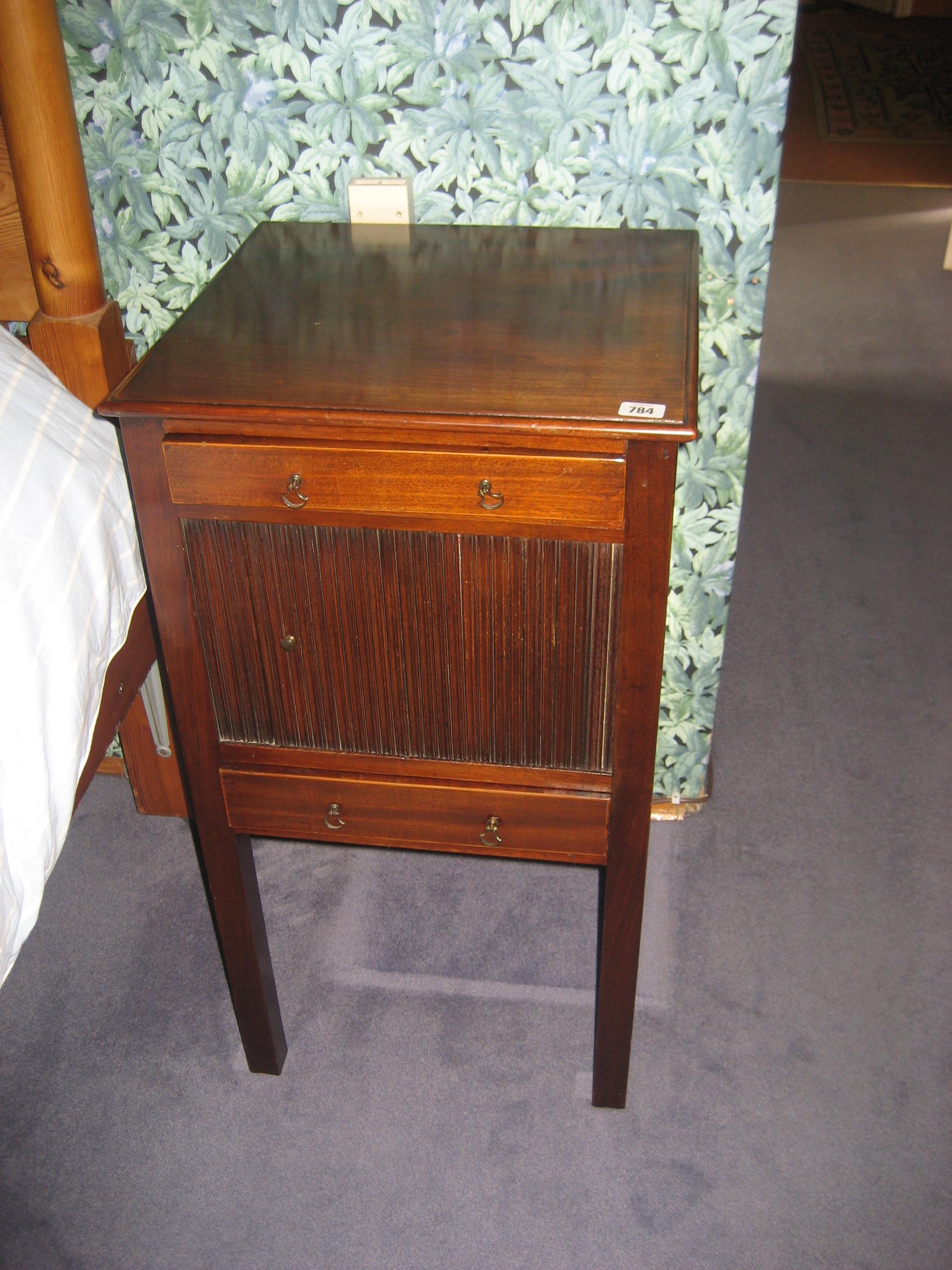 A Georgian design bedside table.