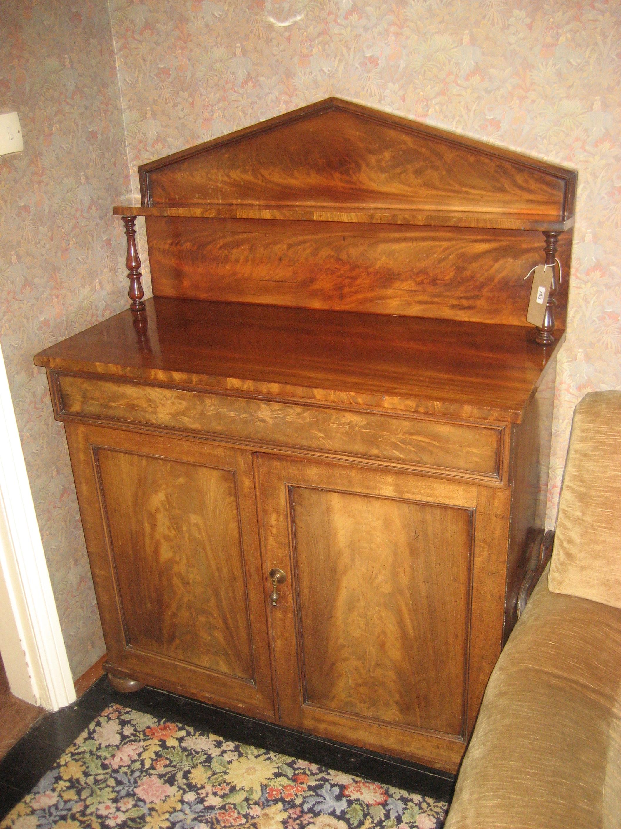 A 19th century mahogany chiffonier.