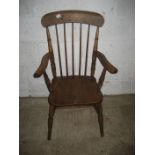A 19th stick back chair.