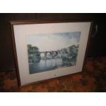 A limited edition print depicting Knaresborough by John Sitson.