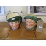 Two Royal Doulton Toby Jugs, Tolby Philpot and Auld Mac.