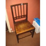 A 19th century oak country chair.