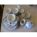 A Royal Copenhagen blue and white part dinner service.