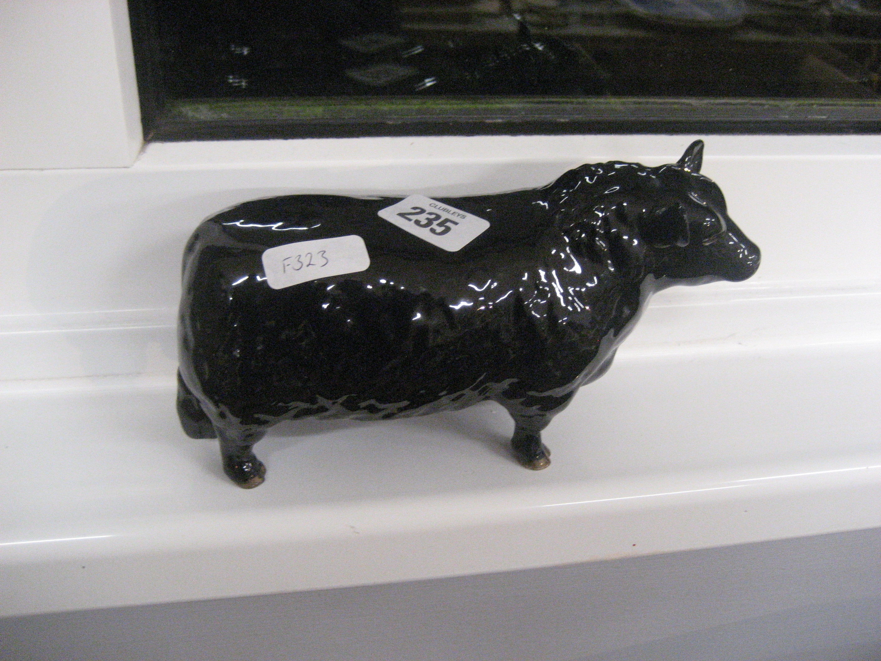 A Beswick Aberdeen Angus bull.