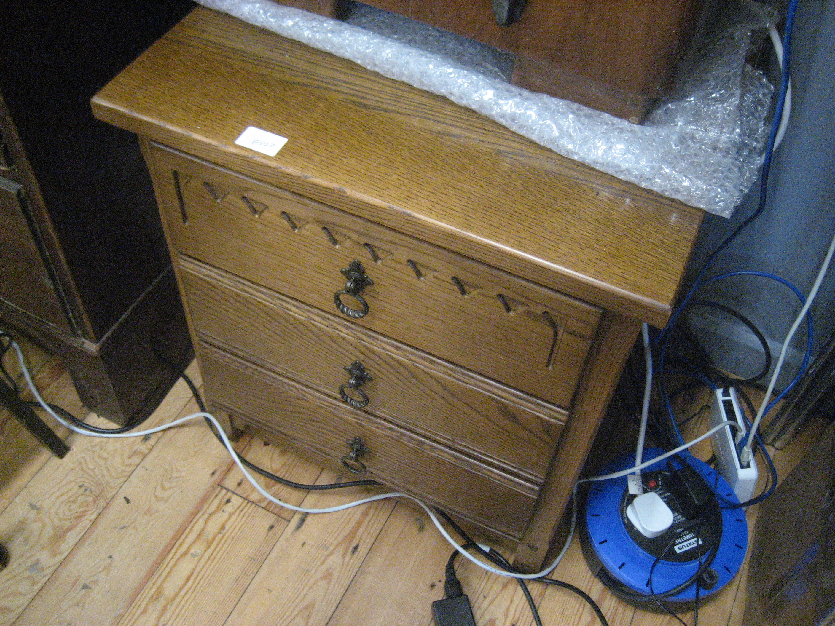 Small oak side chest