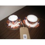 A Royal Crown Derby cup & saucer & another (2)