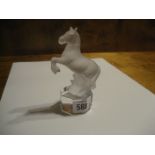 A Geobel glass horse in the Lalique style.