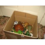 A collection of predominantly china frogs (1 box).