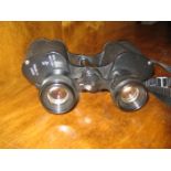 A pair of cast binoculars.