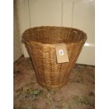 A wicker basket.