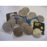 Various commemorative coins.