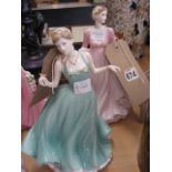 PERFECT MOMENT & TRUE LOVE COALPORT FIGURINES (2)