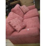 RED TWO PIECE BED SETTEE