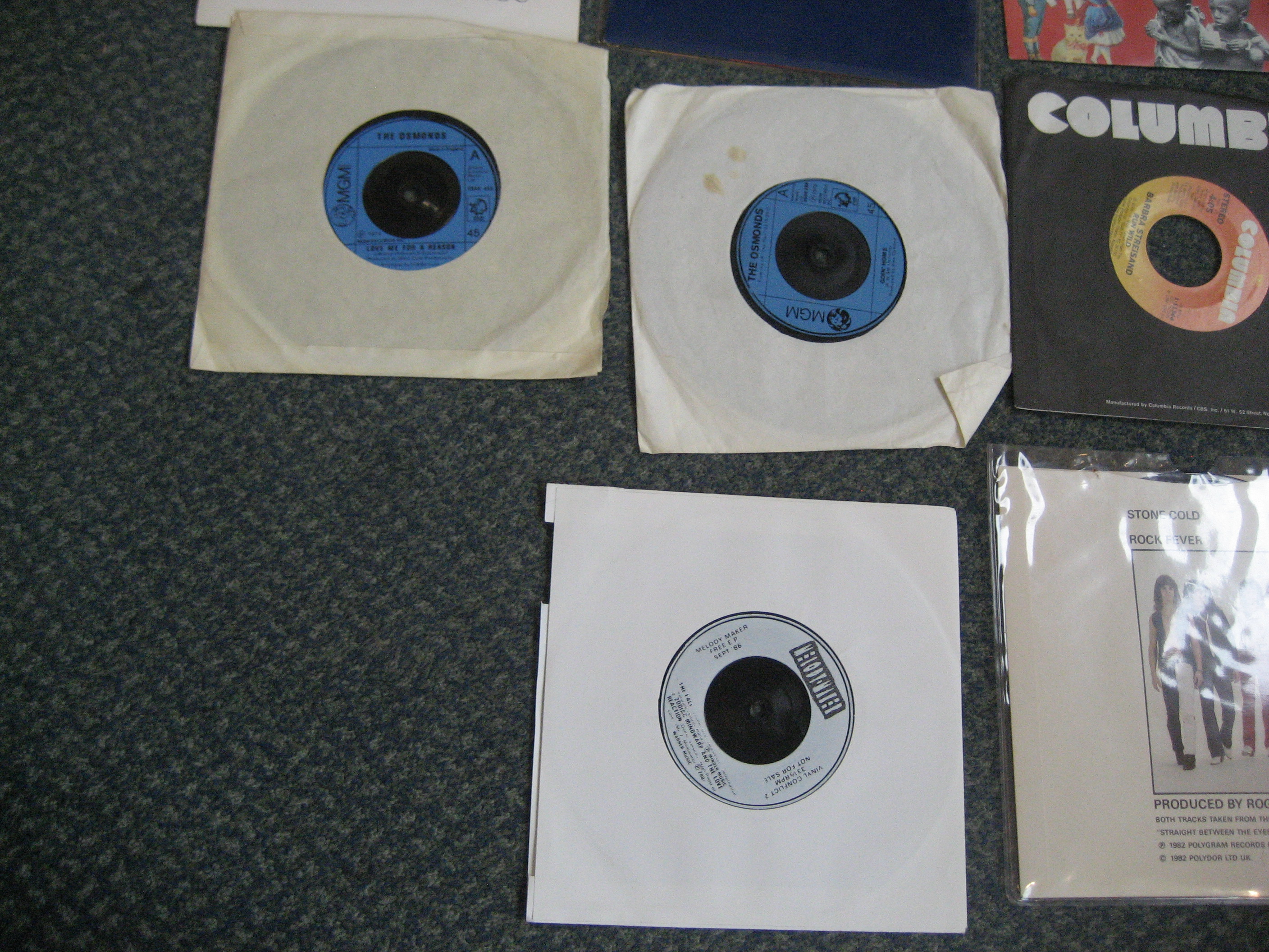 VARIOUS 45 RECORDS TO INCLUDE RAINBOW CAN~T HAPPEN HERE. - Image 5 of 5