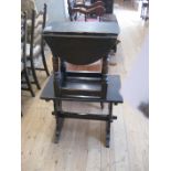 OAK DROP LEAF TABLE AND ANOTHER (2)