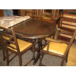 DINING TABLE AND 4 + 2 CHAIRS