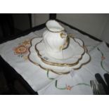 GRAFTON CHINA JUG & 3 PLATES