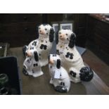 4 STAFFORDSHIRE DOGS