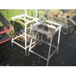2 INDUSTRIAL TABLE STANDS