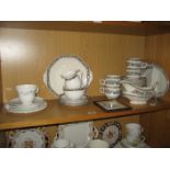 PART CHINA TEA SERVICES ETC (CONTENTS OF SHELF)