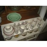 A COLLECTION OF HOTEL CHINA (CONTENTS OF SHELF)